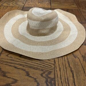 CALVIN KLEIN Wide Brim Metallic Sunhat